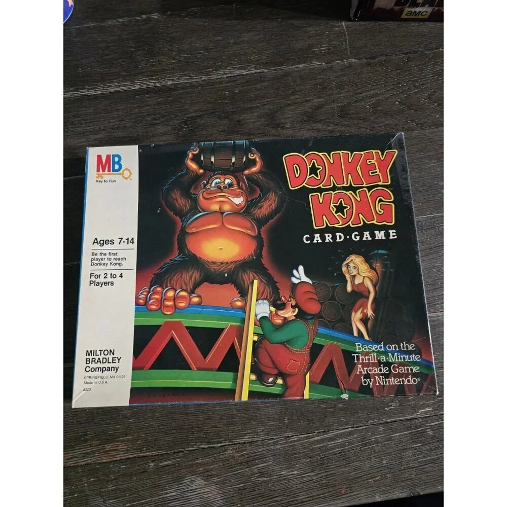 Donkey Kong Card Game Vintage 1983 Milton Bradley 4323